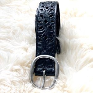 FOSSIL Black Leather Belt